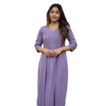 Women's Fashion-Forward Embroidered Kurta Set ? Cotton Comfort, Size (S)