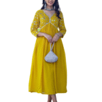 3-Piece Cotton Kurta Set for Women ? Kurta, Palazzo & Dupatta(M)